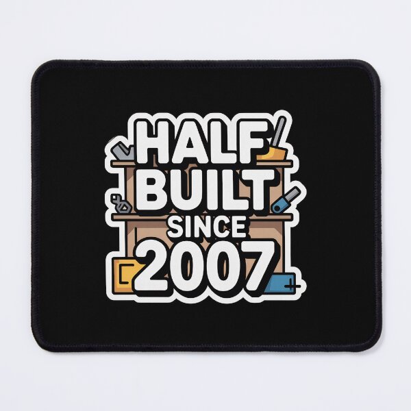 Item preview, Half Built Since 2007 DIY Dad Sticker - Father's Day Gift designed and sold by FestivityFinds.