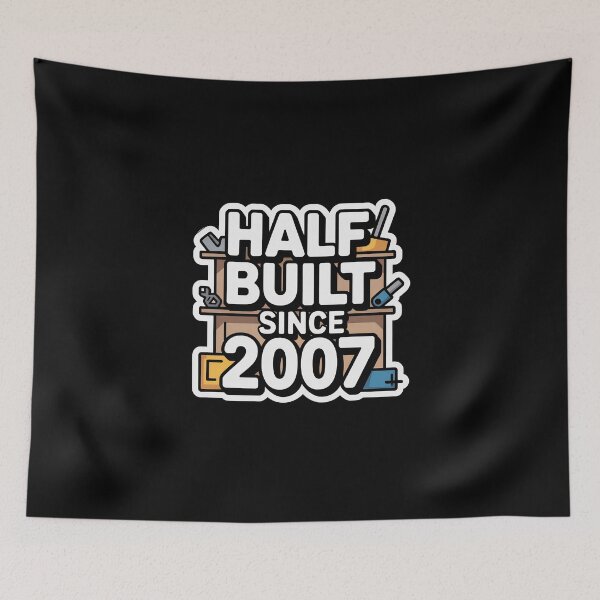 Item preview, Half Built Since 2007 DIY Dad Sticker - Father's Day Gift designed and sold by FestivityFinds.