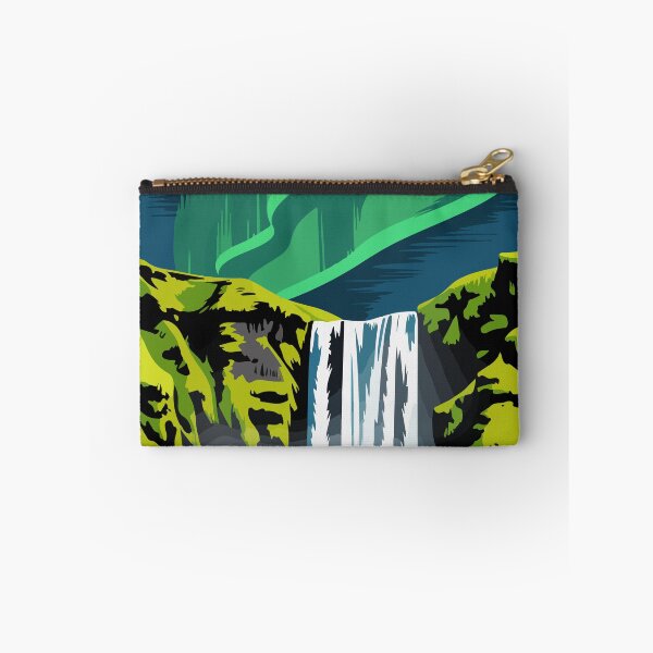 Item preview, Iceland Land of Fire and Ice Northern Lights Travel Poster designed and sold by PixelWaveBD.