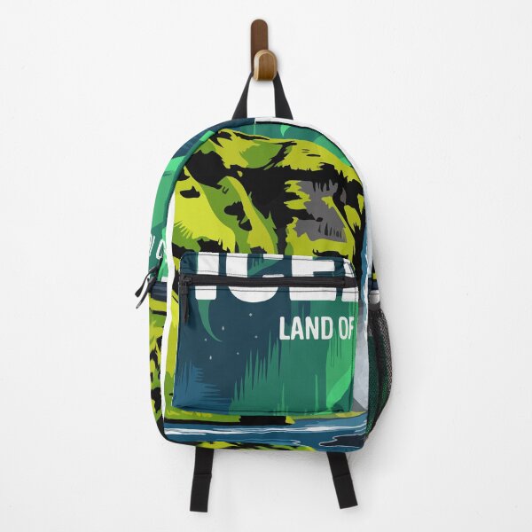Item preview, Iceland Land of Fire and Ice Northern Lights Travel Poster designed and sold by PixelWaveBD.