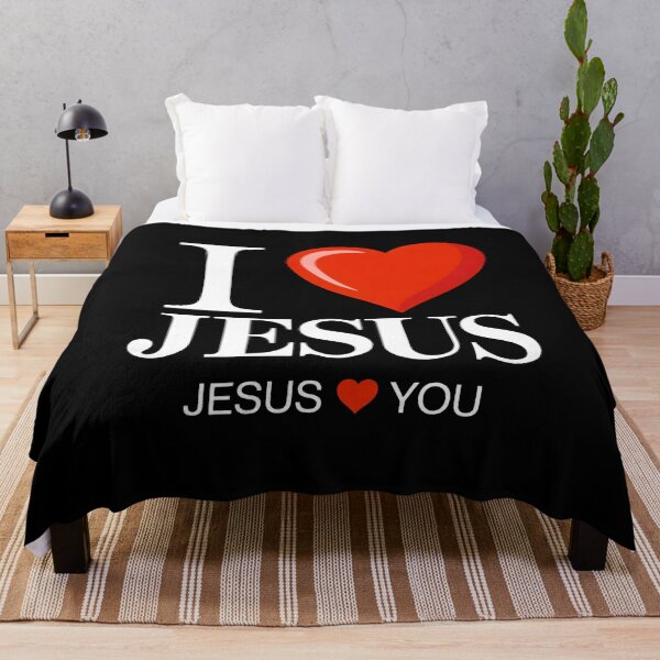 Item preview, I Love Jesus - Jesus Loves You - Christian designed and sold by KarimSoCute.