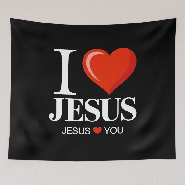 Item preview, I Love Jesus - Jesus Loves You - Christian designed and sold by KarimSoCute.