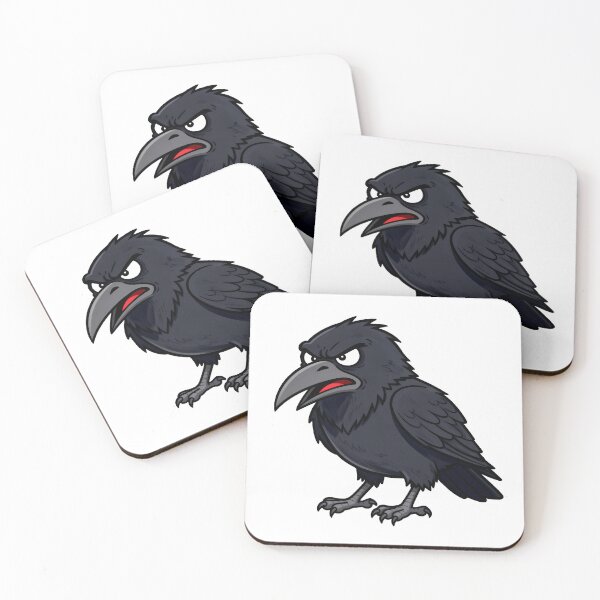 Item preview, Angry Raven Illustration designed and sold by WrenAndWhimsy.