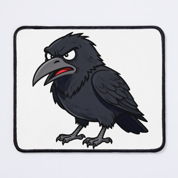Item preview, Angry Raven Illustration designed and sold by WrenAndWhimsy.