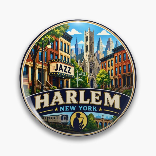 Item preview, Harlem, New York - Jazz and Brownstones designed and sold by Myra365Art.