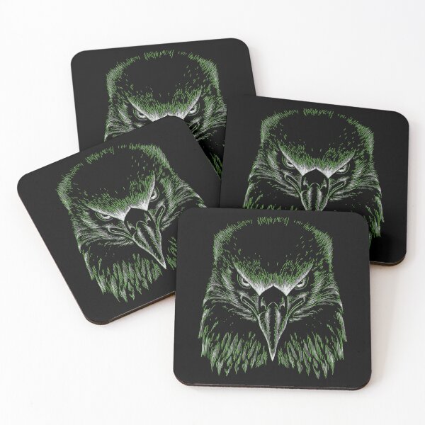 Item preview, Eagle Intense Gaze Monochrome Dramatic Art designed and sold by RamyGallery.