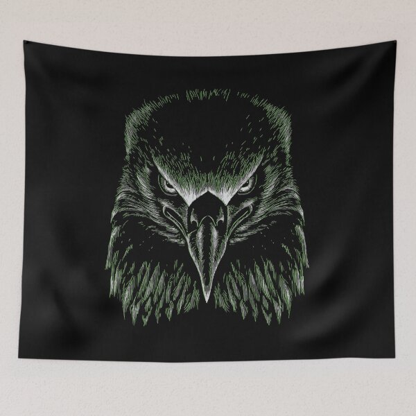 Item preview, Eagle Intense Gaze Monochrome Dramatic Art designed and sold by RamyGallery.