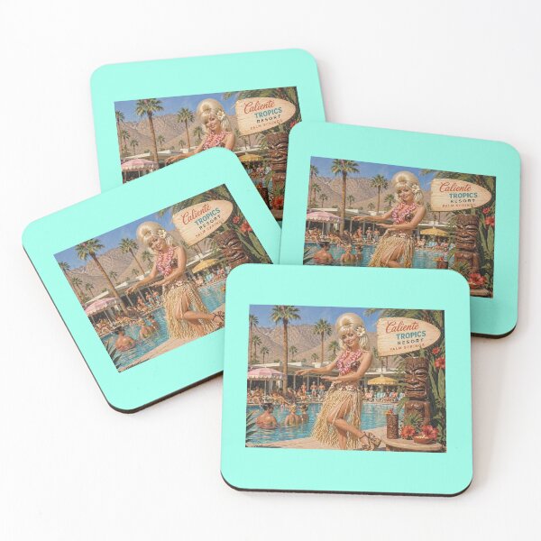 Item preview, Caliente Tropics Hula Girl designed and sold by KitschyMoonbeam.