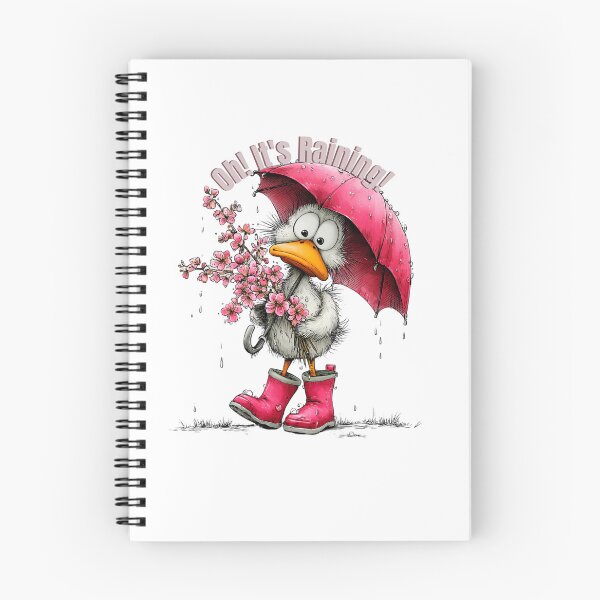 Item preview, Cute Chick Under Pink Umbrella designed and sold by Astralia.