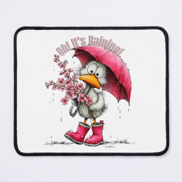 Item preview, Cute Chick Under Pink Umbrella designed and sold by Astralia.