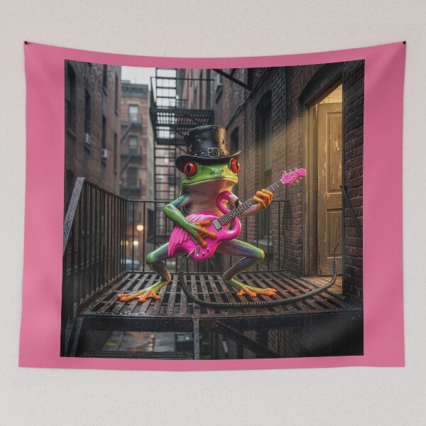 Item preview, Red-Eyed Tree Frog Wakes Up the Neighborhood designed and sold by Tridentulus.