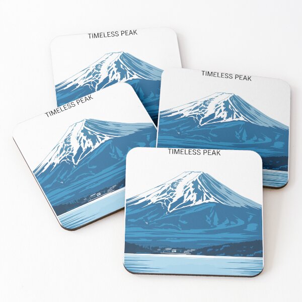 Item preview, Mount Fuji Japan Timeless Peak Blue Travel Sticker designed and sold by PixelWaveBD.