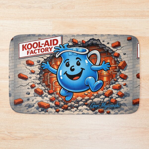 Item preview, Kool-Aid Man Busting out of the Factory Oh Yeah  designed and sold by The Art Queen Of Michigan .