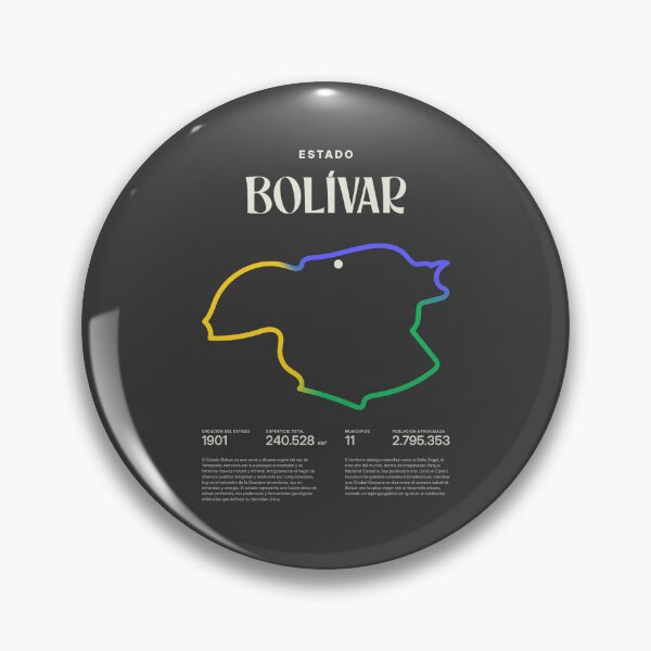 Item preview, Bolívar State, Venezuelan Guayana, Minimalist Art Map designed and sold by 1989Ve&Co.