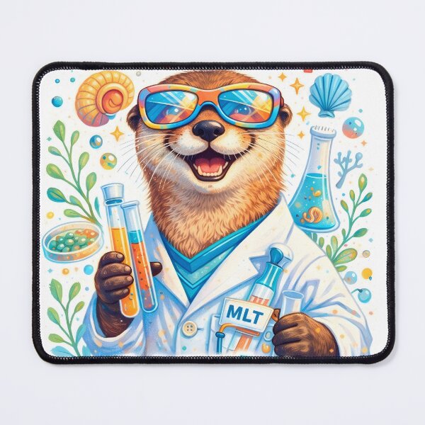 Item preview, Cute Otter Medical Lab Technician High Tech Low Dilution Future Lab Superstar designed and sold by ClinicalHubs.
