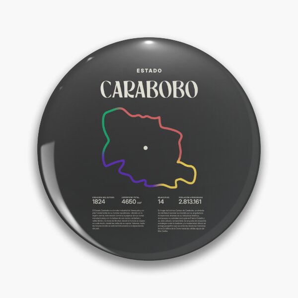 Item preview, Carabobo State, Valencia, Venezuela. Minimalist Map. Infographic Art. designed and sold by 1989Ve&Co.