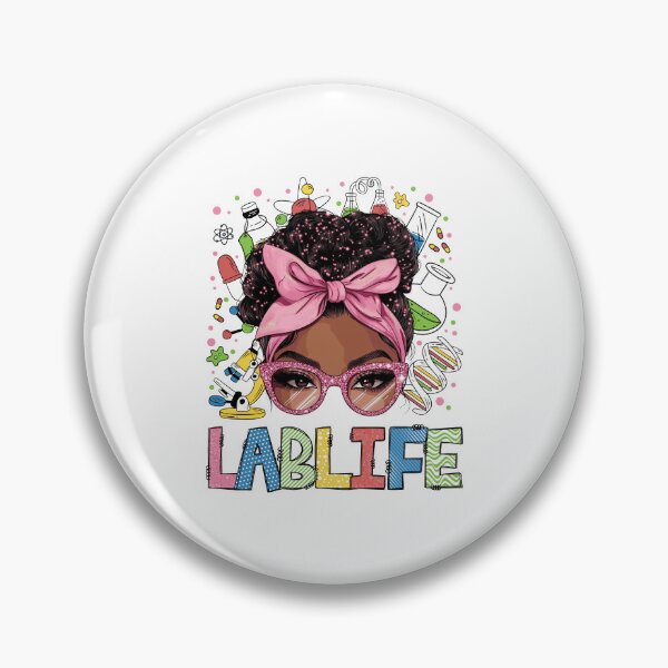 Item preview, Afro Messy Bun Laboratory Life Lab Week designed and sold by KarimSoCute.