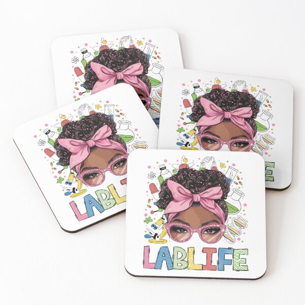 Item preview, Afro Messy Bun Laboratory Life Lab Week designed and sold by KarimSoCute.