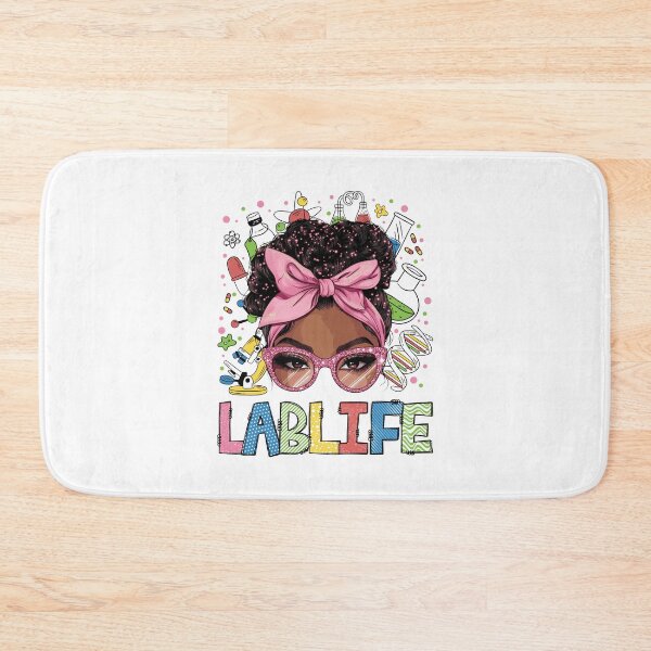 Item preview, Afro Messy Bun Laboratory Life Lab Week designed and sold by KarimSoCute.