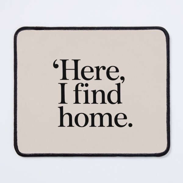 Item preview, Here, I Find Home – Minimal Inner Peace & Belonging Quote Design designed and sold by Irene Catchmind.
