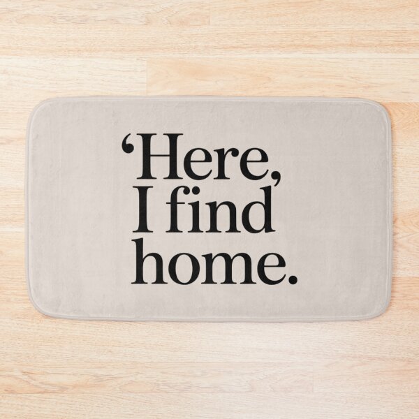 Item preview, Here, I Find Home – Minimal Inner Peace & Belonging Quote Design designed and sold by Irene Catchmind.