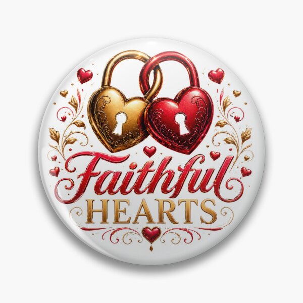 Item preview, Faithful Hearts Padlock Love Design designed and sold by JagrDesigns.