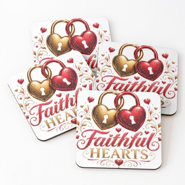 Item preview, Faithful Hearts Padlock Love Design designed and sold by JagrDesigns.