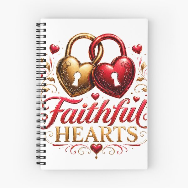 Item preview, Faithful Hearts Padlock Love Design designed and sold by JagrDesigns.