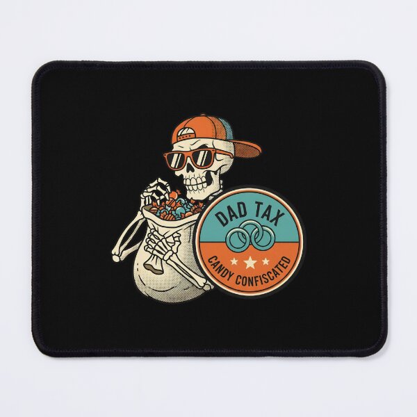 Item preview, Funny Dad Tax Candy Confiscated Skeleton Sticker designed and sold by FestivityFinds.