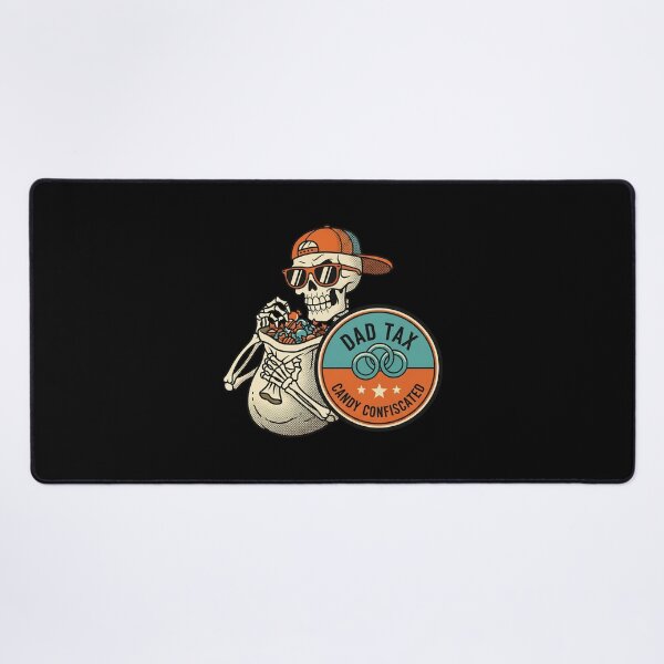 Item preview, Funny Dad Tax Candy Confiscated Skeleton Sticker designed and sold by FestivityFinds.