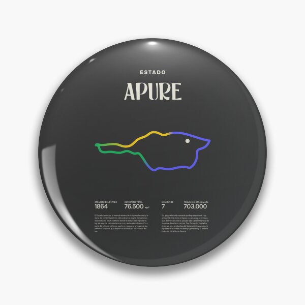 Item preview, Apure State, Los Llanos, Venezuela, Minimalist Art Map designed and sold by 1989Ve&Co.
