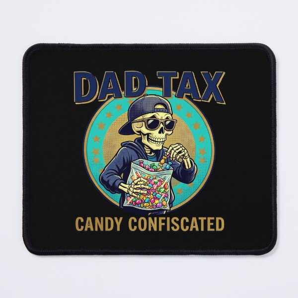 Item preview, Funny Dad Tax Candy Confiscated Skeleton T-Shirt designed and sold by FestivityFinds.
