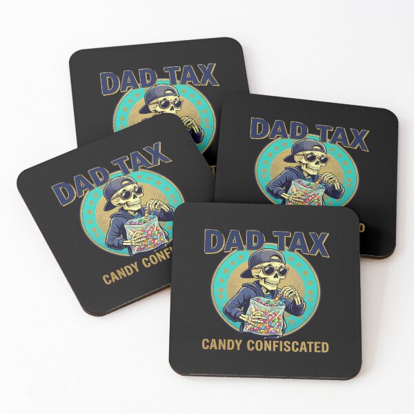 Item preview, Funny Dad Tax Candy Confiscated Skeleton T-Shirt designed and sold by FestivityFinds.
