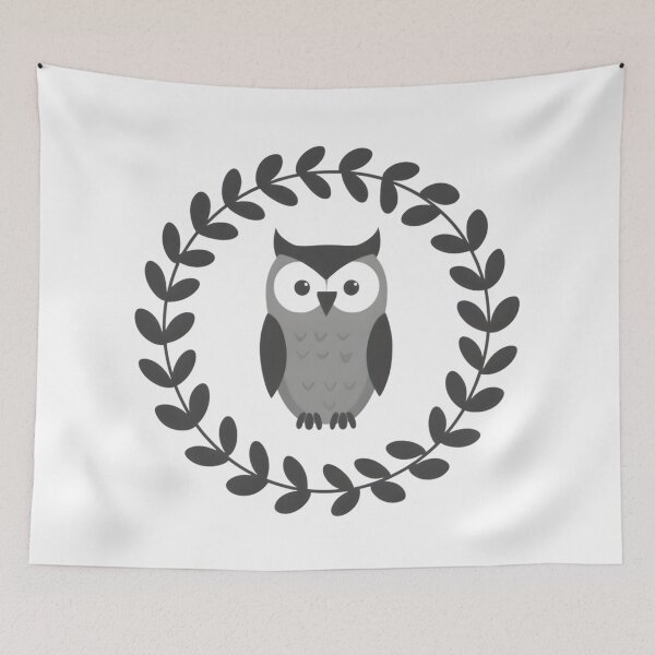 Item preview, Owl with Abstract Leaves Graphic designed and sold by SurajDesigns.