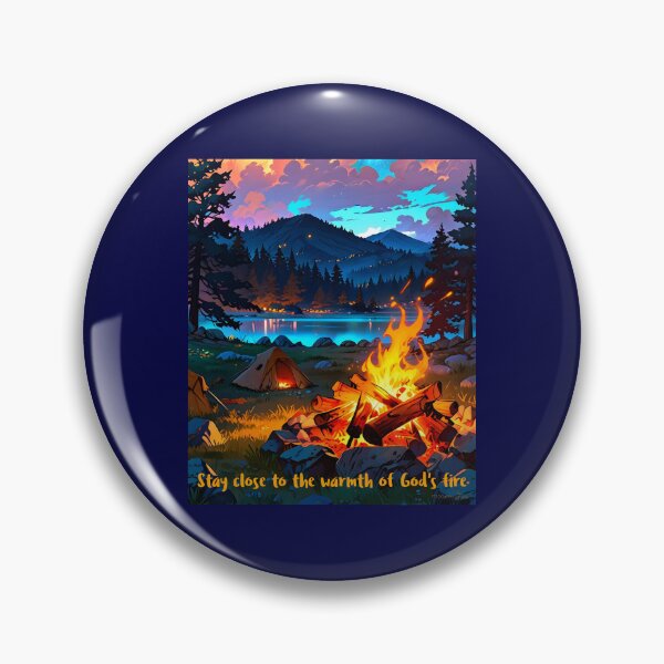 Artikelvorschau, Bleibe nah an der Wärme von Gottes Feuer – Lagerfeuer-T-Shirt für christliches Camping und Anime entworfen und verkauft von FTLOG.