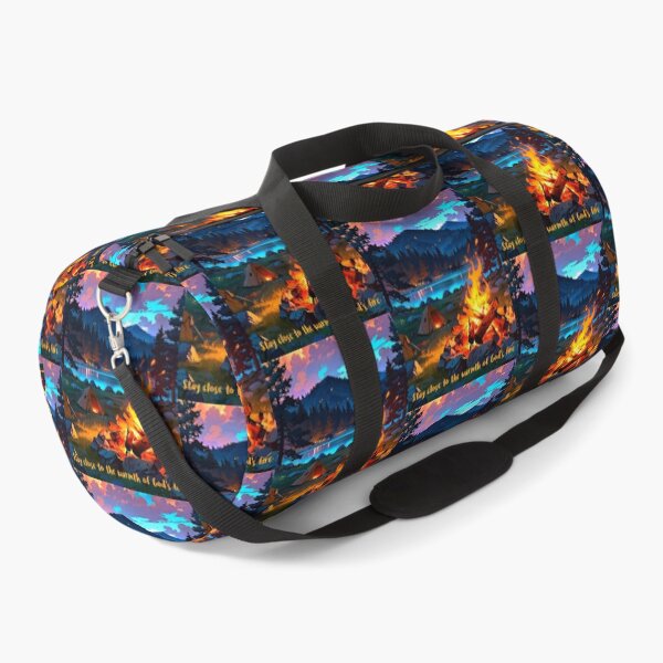 Item preview, Stay close to the warmth of God’s fire Campfire Christian Camping Anime t-shirt designed and sold by FTLOG.