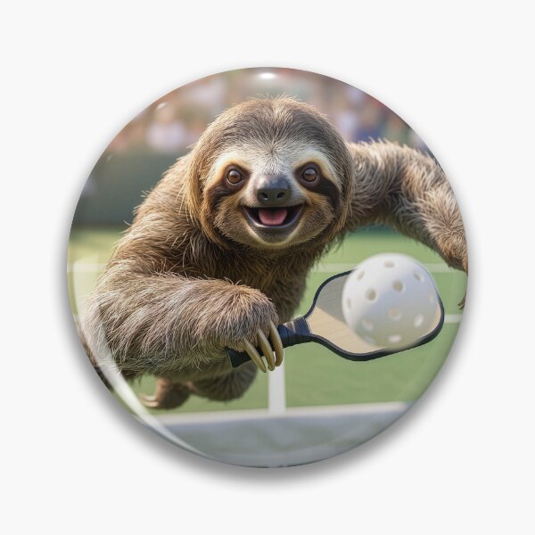 Item preview, Sloth Plays Pickleball With Keen Enjoyment designed and sold by Tridentulus.
