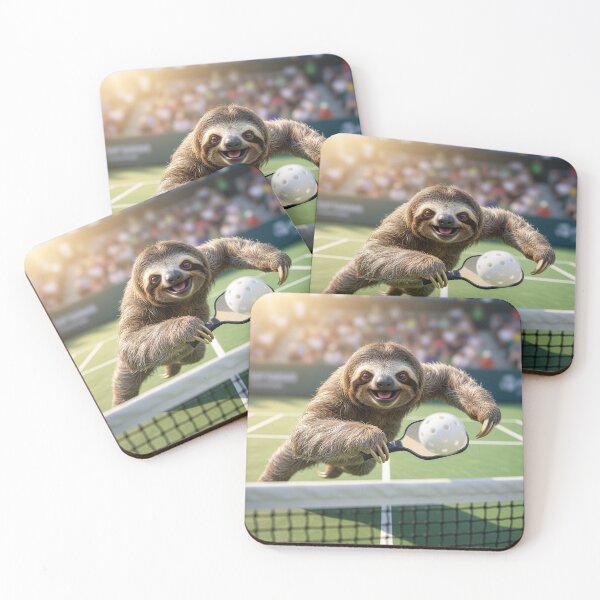 Item preview, Sloth Plays Pickleball With Keen Enjoyment designed and sold by Tridentulus.