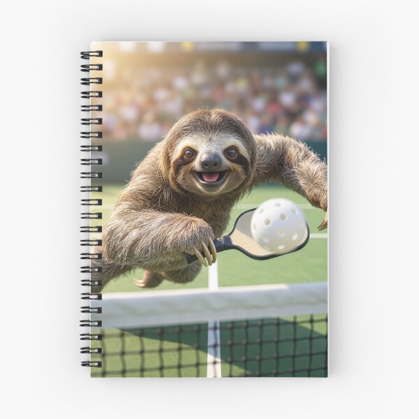 Item preview, Sloth Plays Pickleball With Keen Enjoyment designed and sold by Tridentulus.