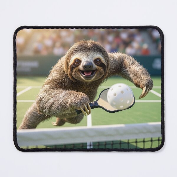 Item preview, Sloth Plays Pickleball With Keen Enjoyment designed and sold by Tridentulus.