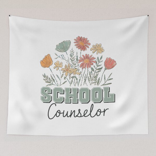 Item preview, School Counselor Staff Floral Wildflower designed and sold by KarimSoCute.