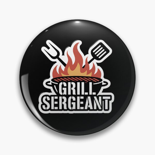 Item preview, Funny Grill Sergeant BBQ Grilling Dad Sticker designed and sold by FestivityFinds.