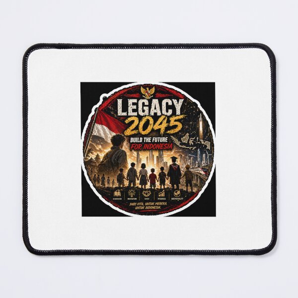 Item preview, Legacy 2045 – Build The Future For Indonesia | Indonesia Emas Motivation Sticker designed and sold by Wander Pop Studio.