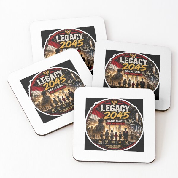 Item preview, Legacy 2045 – Build The Future For Indonesia | Indonesia Emas Motivation Sticker designed and sold by Wander Pop Studio.