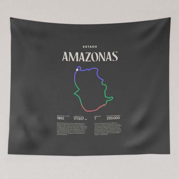 Item preview, Amazonas State, Puerto Ayacucho, Venezuela, minimalist art designed and sold by 1989Ve&Co.