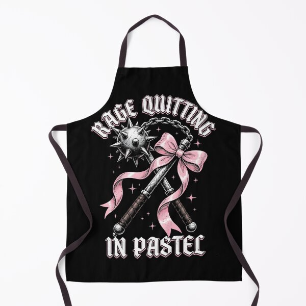 Item preview, Rage Quitting in Pastel — Dark Coquette Feminine Rage Medieval Flail Pink Bow Gamer Girl Art, Villain Era Gift designed and sold by Luminari Creations.
