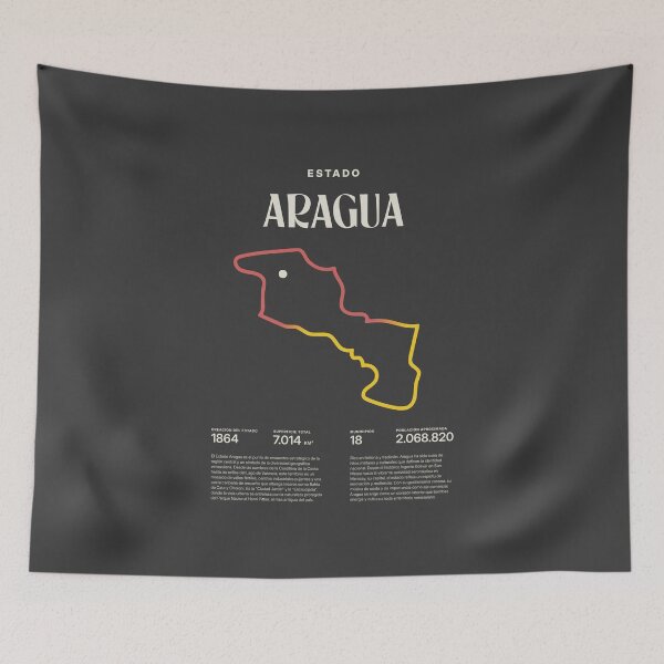 Item preview, Aragua State Maracay Venezuela Minimalist Map Art designed and sold by 1989Ve&Co.