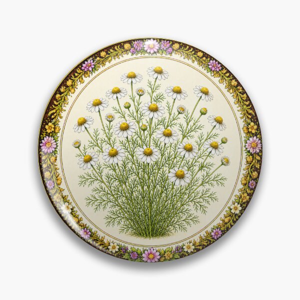 Item preview, Chamomile – Gentle Meadow Calm Herb Portrait designed and sold by TheJoyfulPen.