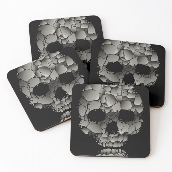 Item preview, Mosaic Stone Skull Abstract Geometric Art designed and sold by RamyGallery.