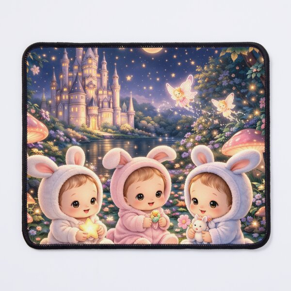 Item preview, Cute Kids Fantasy Castle Night Scene Magical Lights Dreamy Fairy Tale Art designed and sold by Teenidesign .